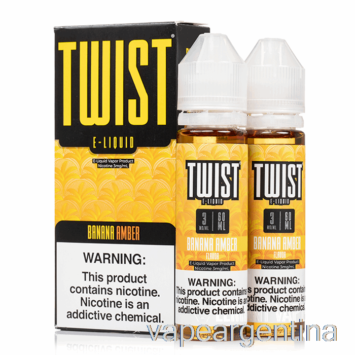 Banana Amber - E-líquido Twist - 120ml 6mg Vape Argentina